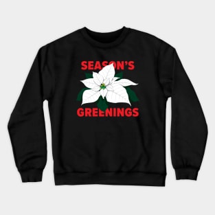 Poinsettia Greetings #2 Crewneck Sweatshirt